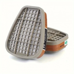 Gas Respirator Filter Cartridges - 2 pcs Plastic Accessories